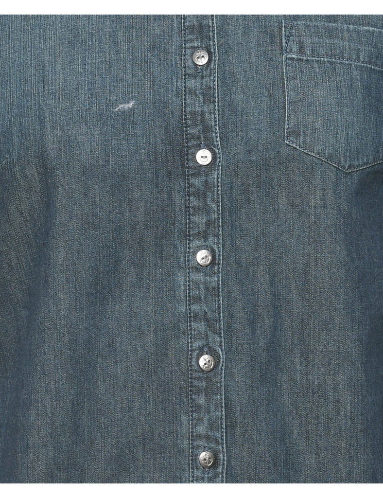 Long Sleeved Denim Shirt - M