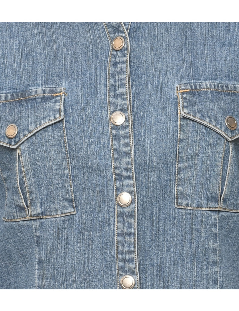 Long Sleeved Denim Shirt - M