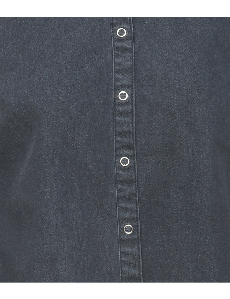 Long Sleeved Denim Shirt - M