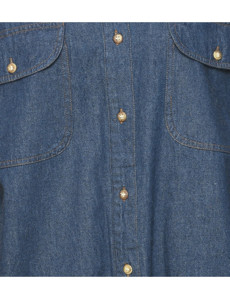 Long Sleeved Denim Shirt - M