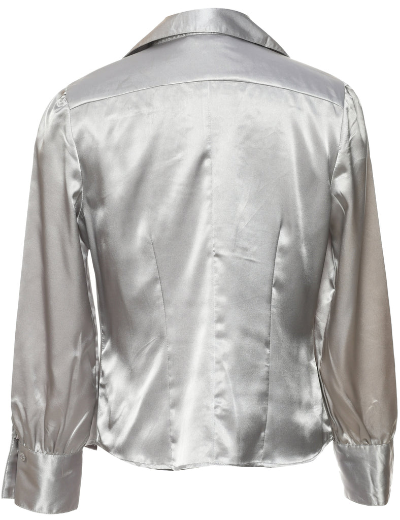 Long Sleeved Evening Blouse - M