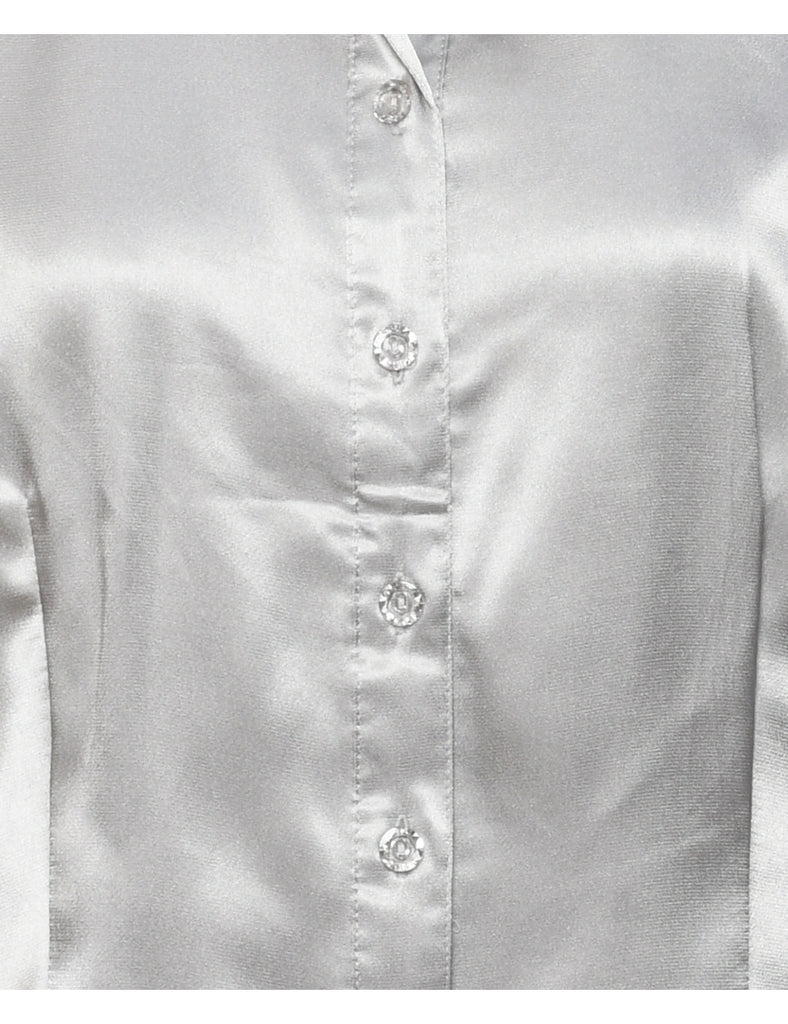 Long Sleeved Evening Blouse - M