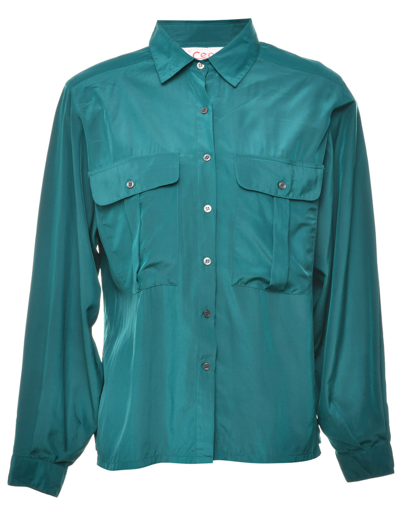 Long Sleeved Green Shirt - L