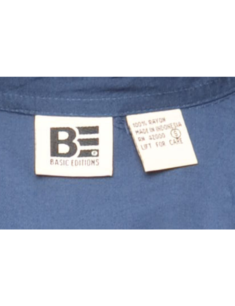 Long Sleeved Navy Shirt - M