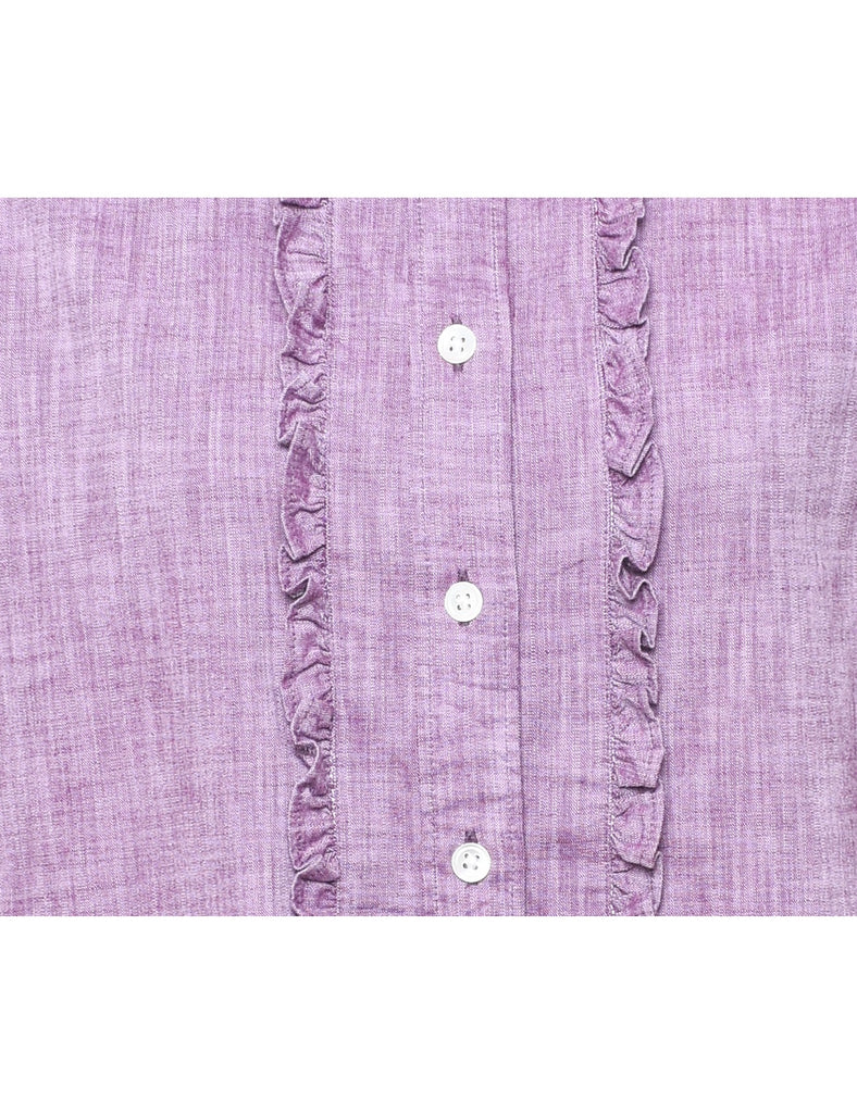 Long Sleeved Ruffles Shirt - S