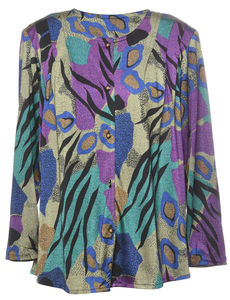 Long Sleeved Vintage Blouse - L