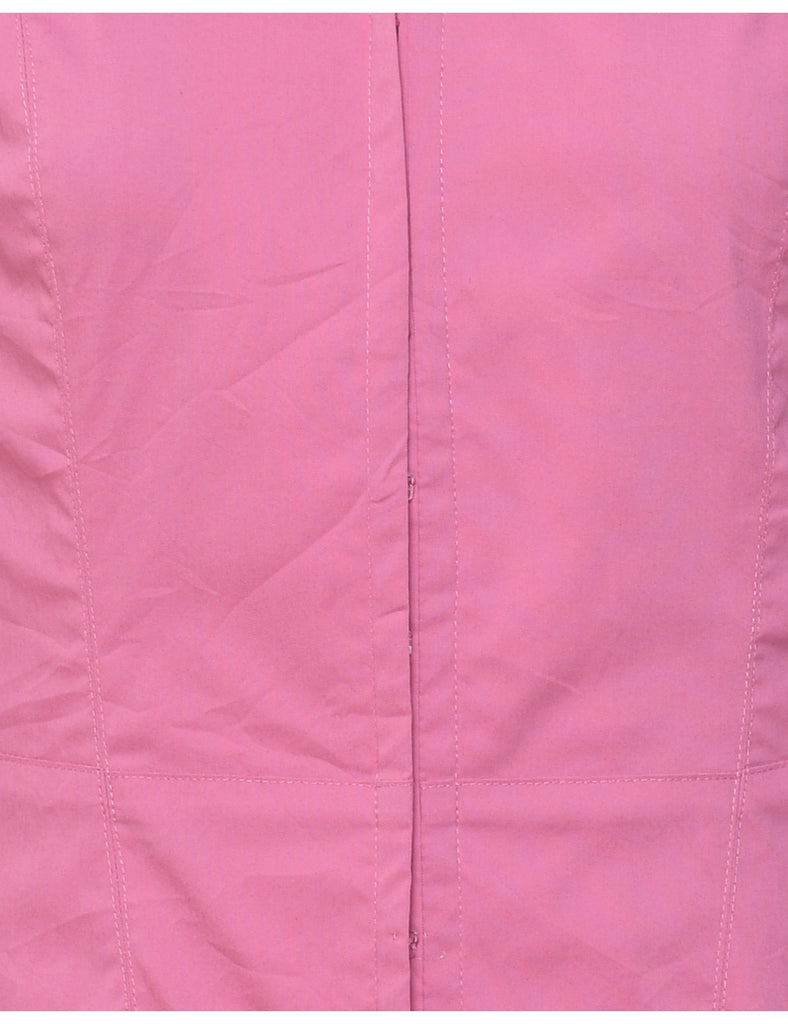 Long Sleeved Y2K Pink Blouse - S