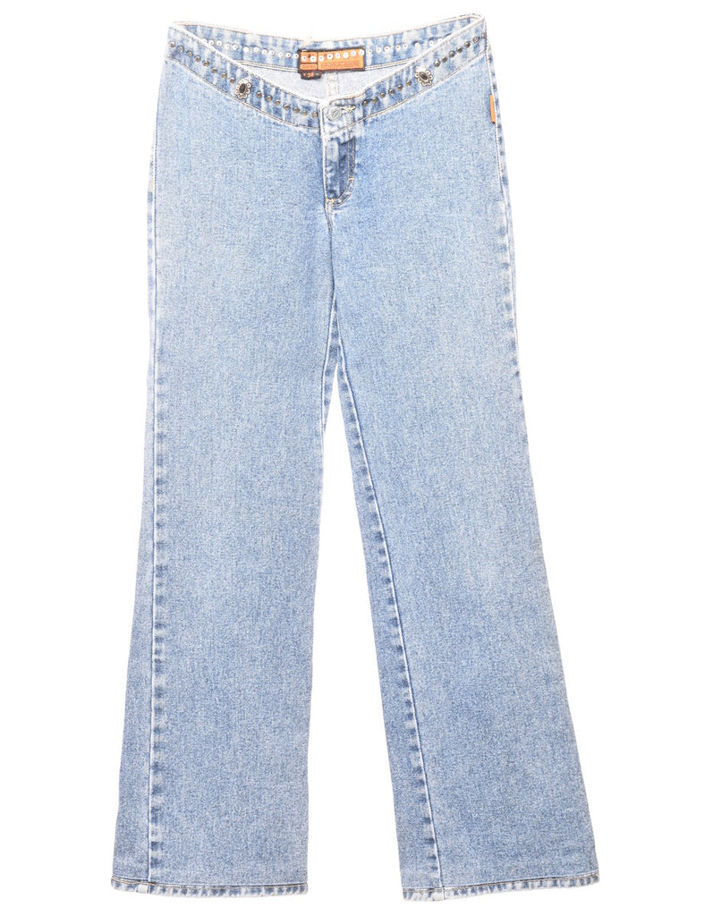 Low Rise Flared Jeans - W26 L31