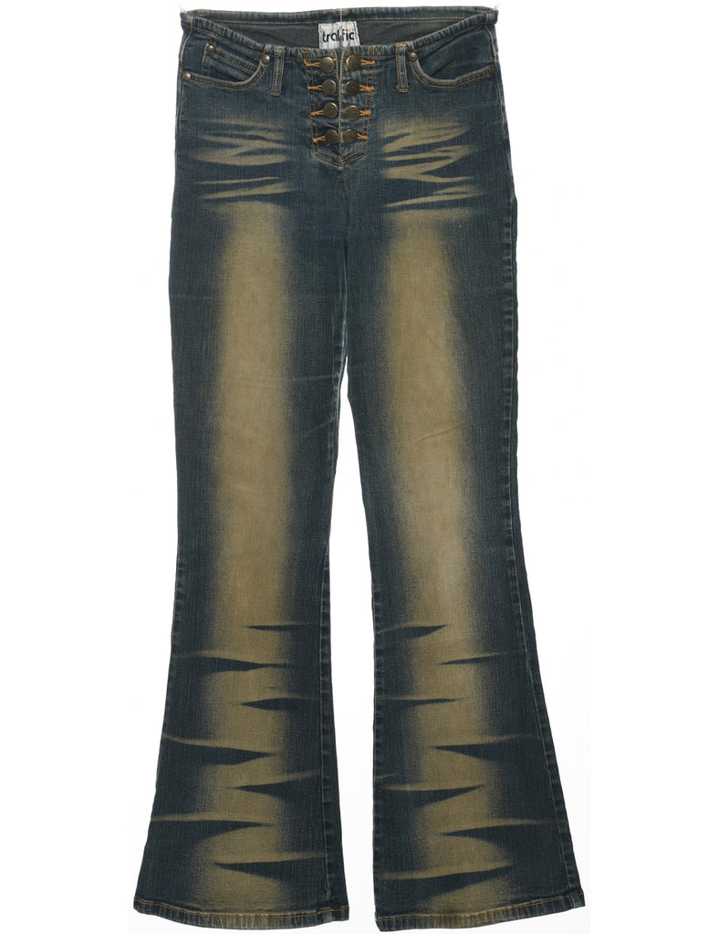 Low Rise Flared Jeans - W26 L31