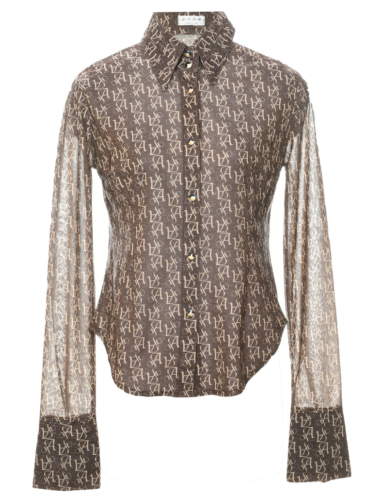 Lurex Evening Shirt - M