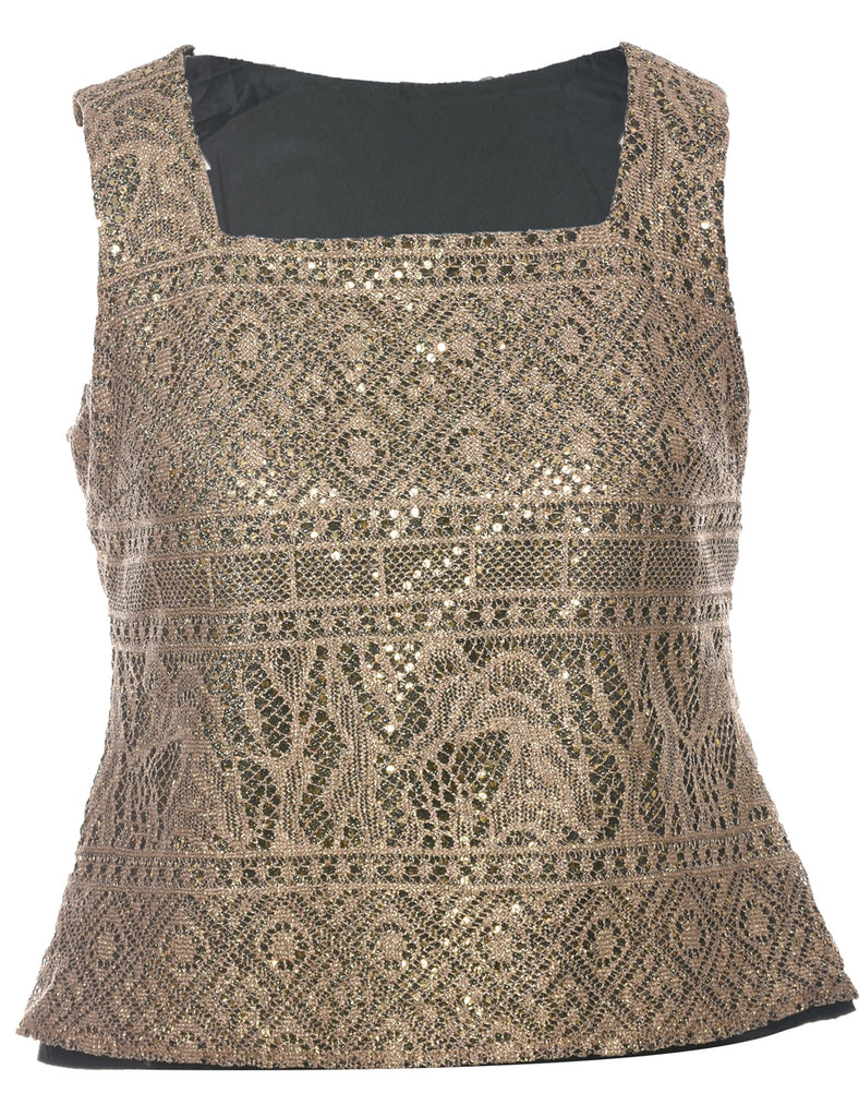 Lurex Evening Top - M