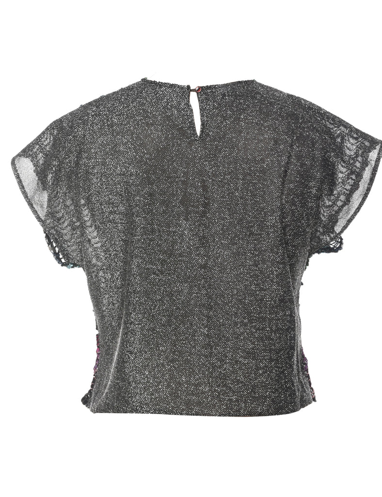 Lurex Sequins Evening Top - L