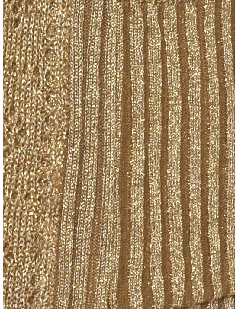 Lurex Thread Pattern Cardigan - XS