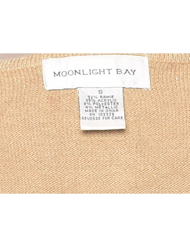 Lurex Thread Pattern Cardigan - S