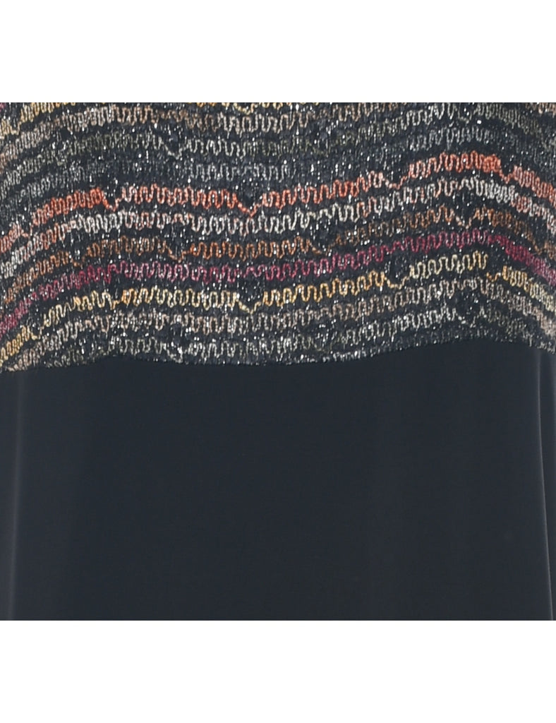 Lurex Thread Pattern Dress - XL