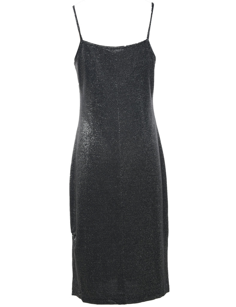 Lurex Thread Pattern Evening Dress - M
