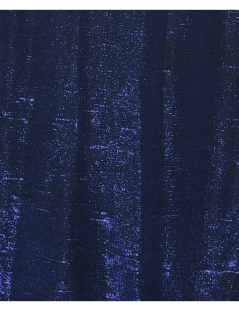 Lurex Thread Pattern Evening Dress - S