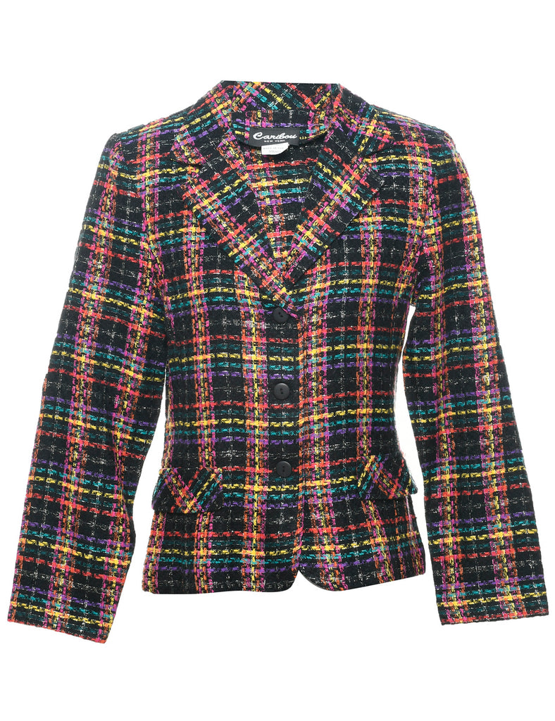Lurex Thread Pattern Evening Jacket - S