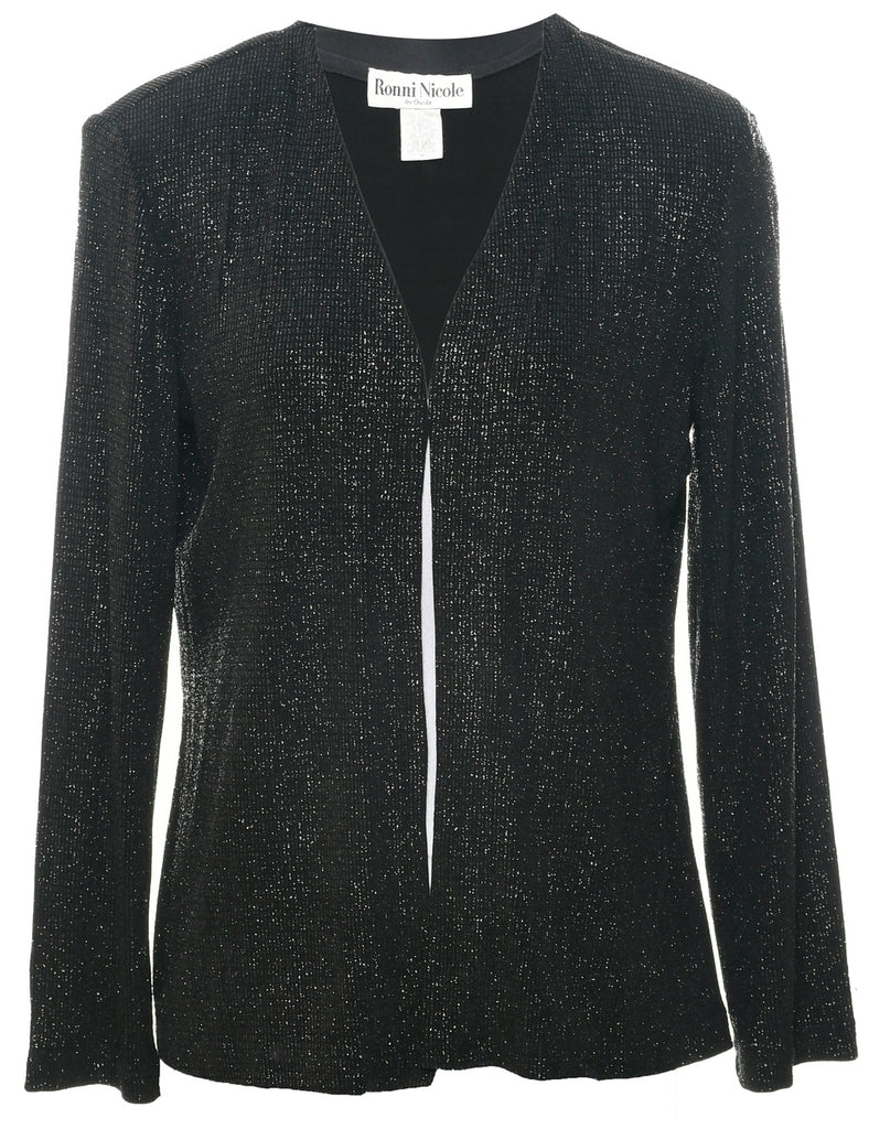 Lurex Thread Pattern Evening Jacket - M