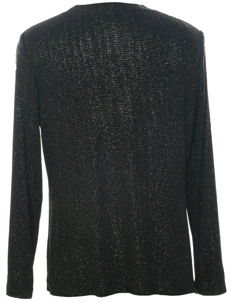 Lurex Thread Pattern Evening Jacket - M