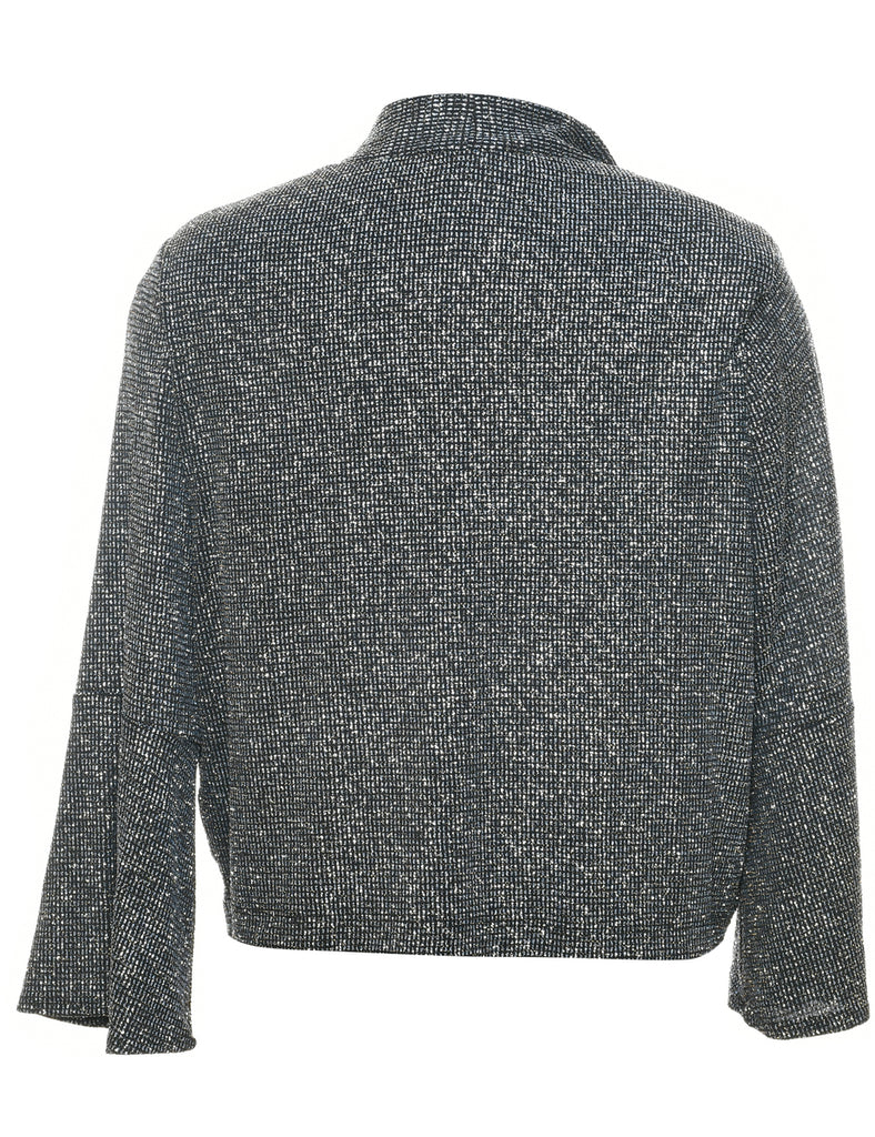 Lurex Thread Pattern Evening Jacket - L