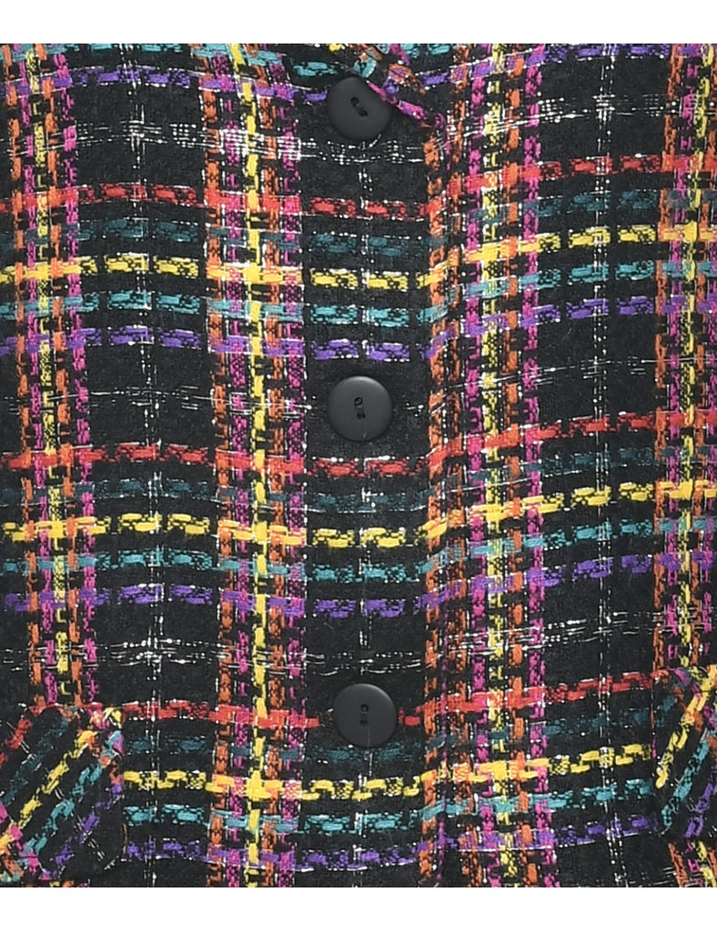 Lurex Thread Pattern Evening Jacket - S