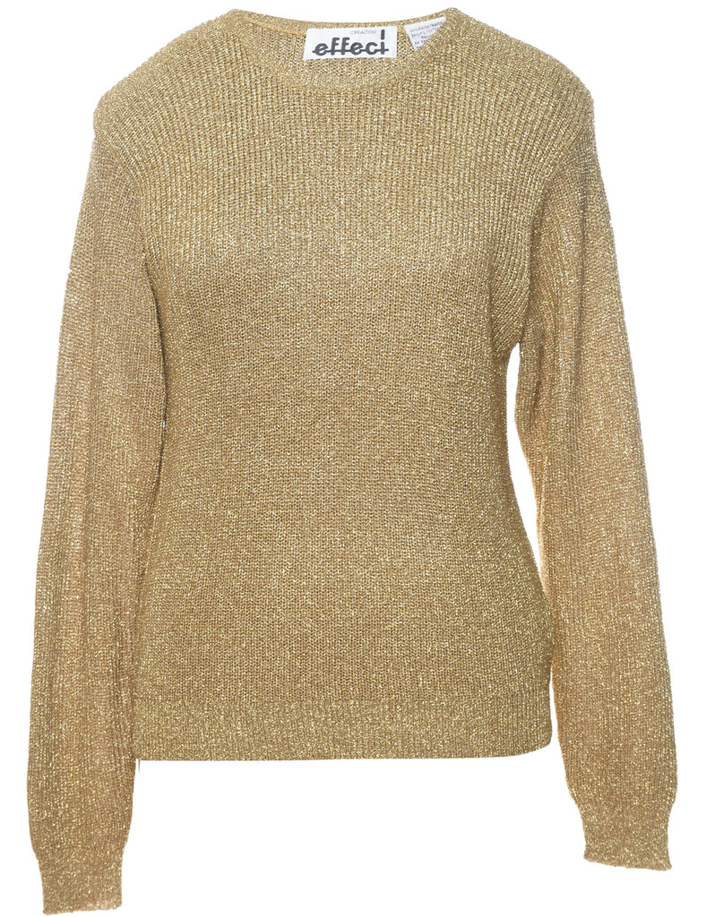 Lurex Thread Pattern Jumper - L