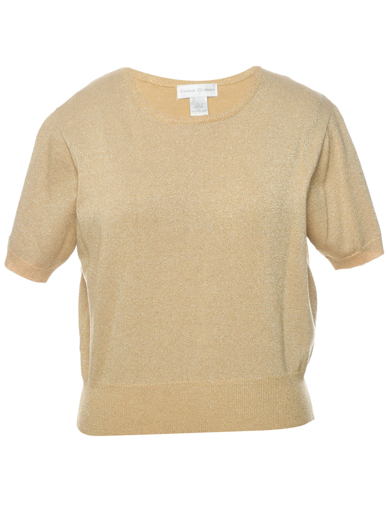 Lurex Thread Pattern Jumper - L