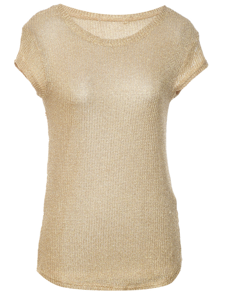 Lurex Thread Pattern Jumper - M