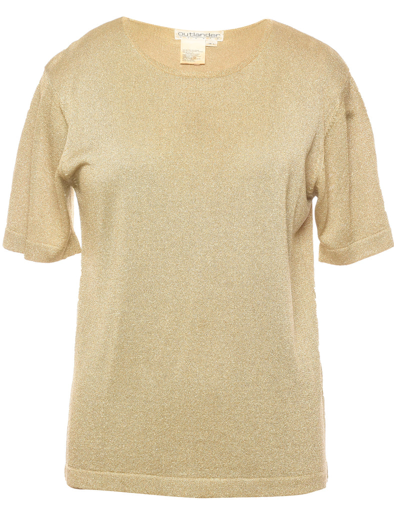 Lurex Thread Pattern Jumper - L