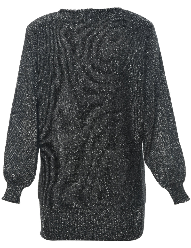 Lurex Thread Pattern Jumper - M