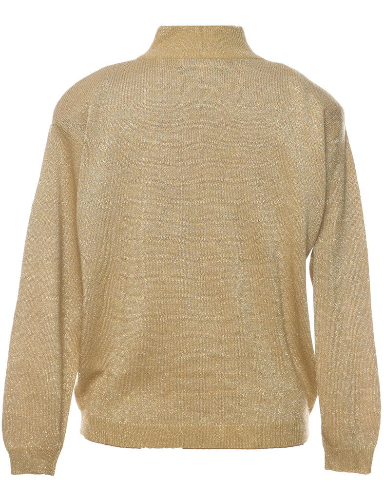 Lurex Thread Pattern Jumper - S