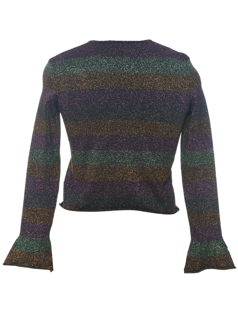 Lurex Thread Pattern Jumper - S
