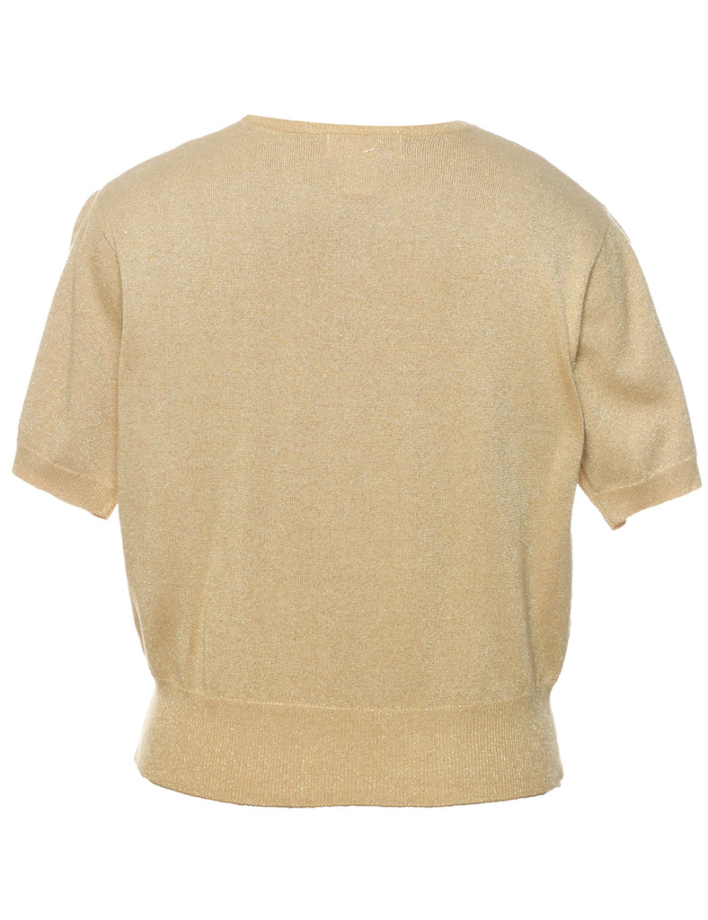 Lurex Thread Pattern Jumper - L