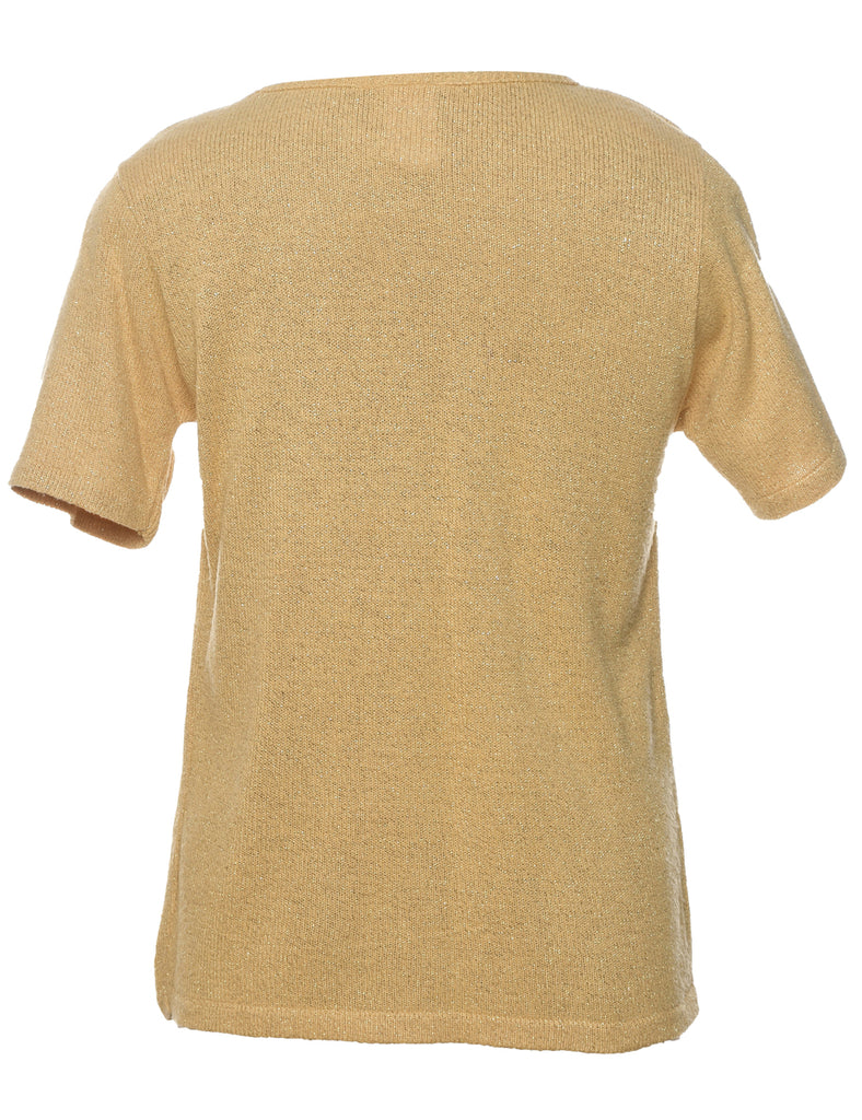 Lurex Thread Pattern Jumper - M