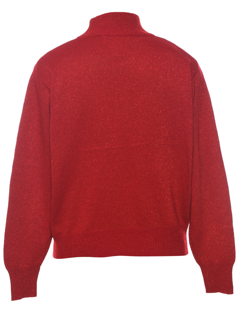 Lurex Thread Pattern Jumper - XL