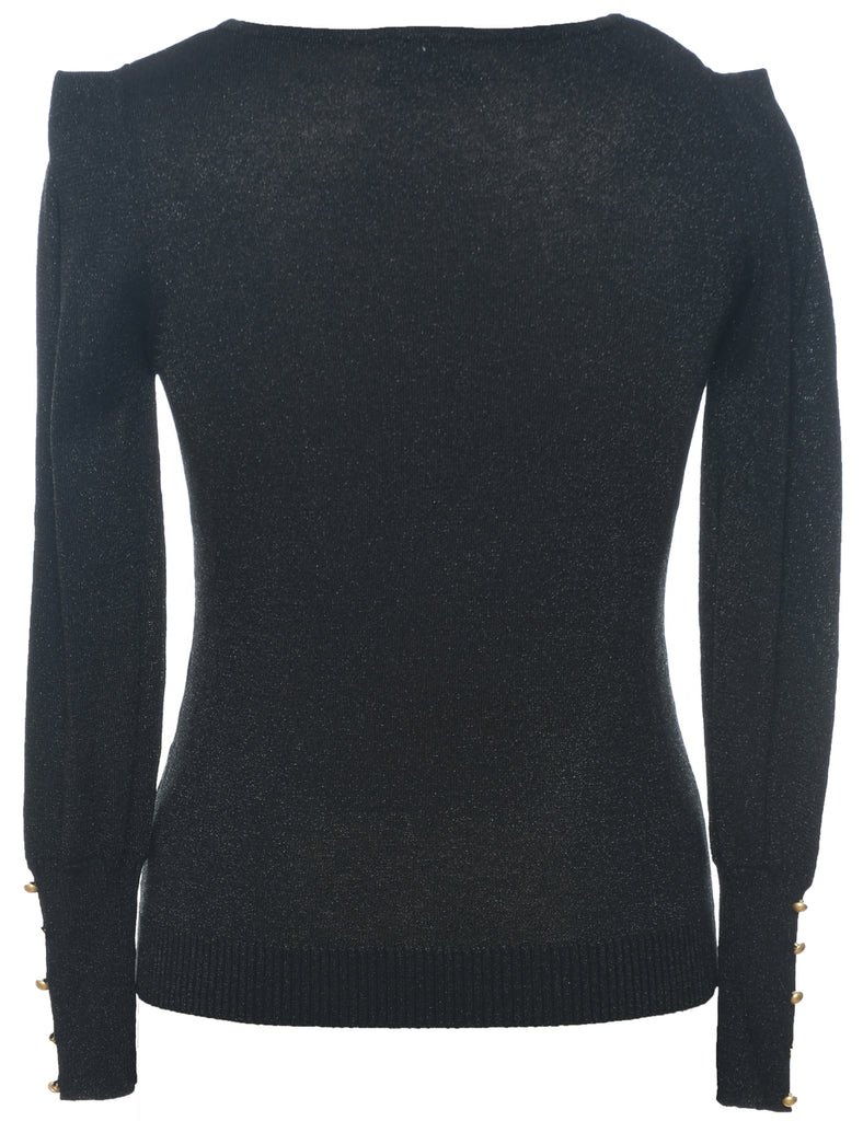 Lurex Thread Pattern Jumper - M