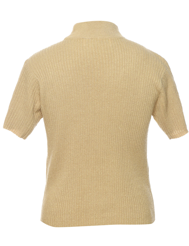 Lurex Thread Pattern Jumper - M