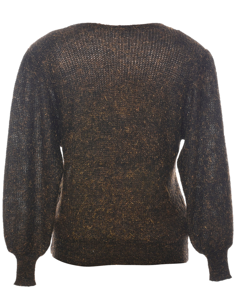 Lurex Thread Pattern Jumper - L