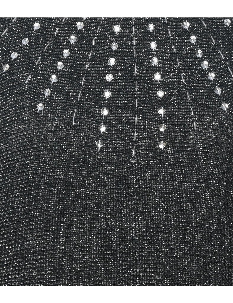 Lurex Thread Pattern Jumper - M