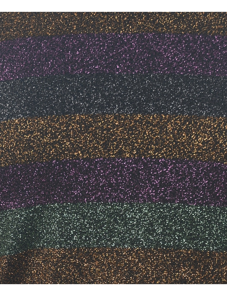 Lurex Thread Pattern Jumper - S