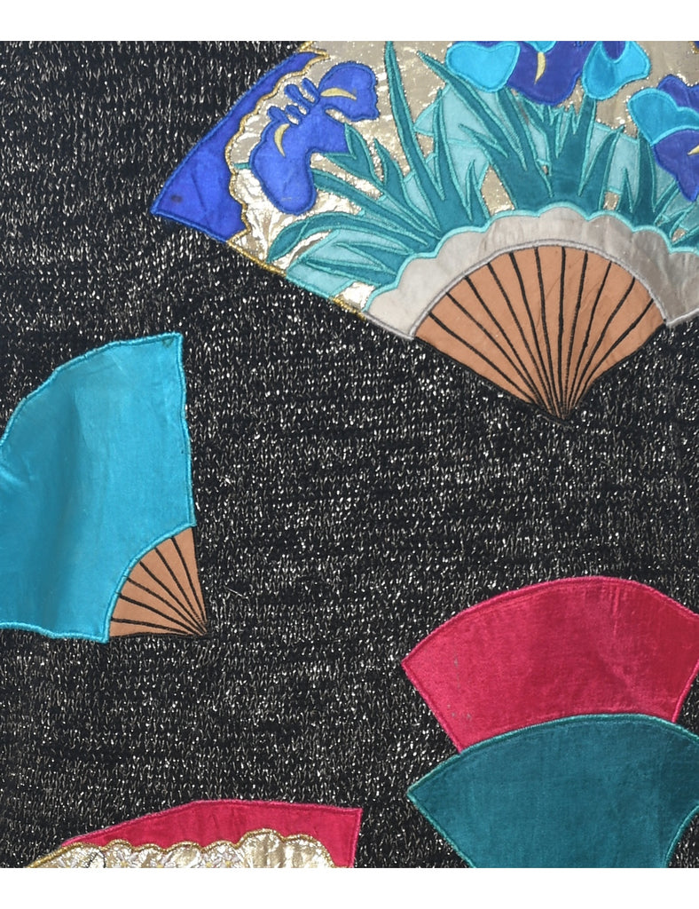 Lurex Thread Pattern Jumper - L