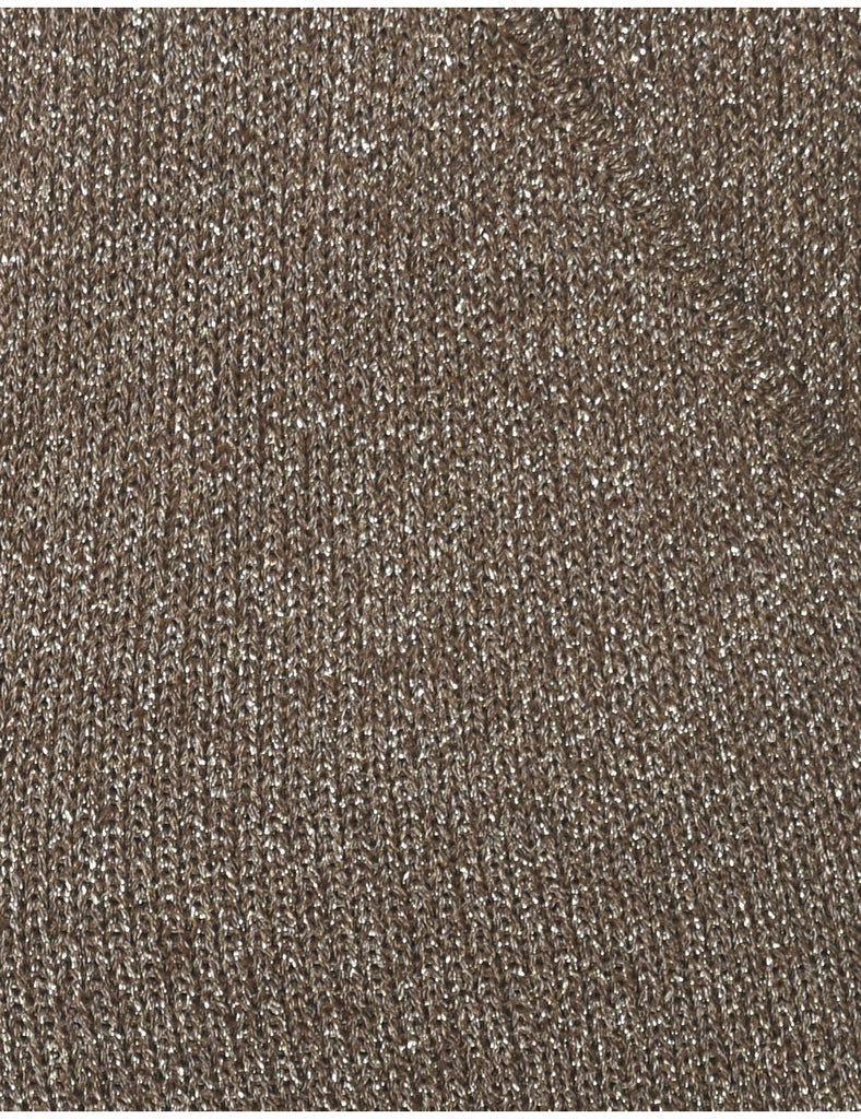 Lurex Thread Pattern Jumper - L