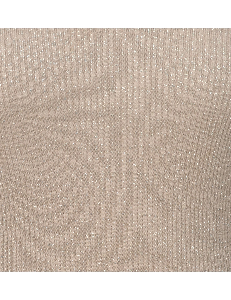Lurex Thread Pattern Jumper - M