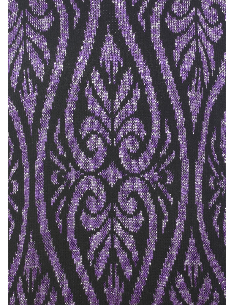 Lurex Thread Pattern Jumper - L