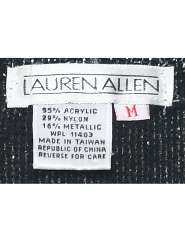 Lurex Thread Pattern Jumper - M