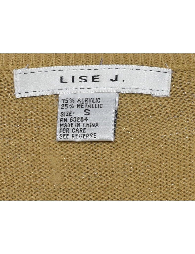 Lurex Thread Pattern Jumper - S