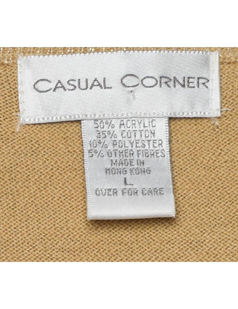 Lurex Thread Pattern Jumper - L