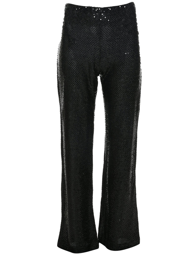 Lurex Thread Pattern Trousers - W25 L31