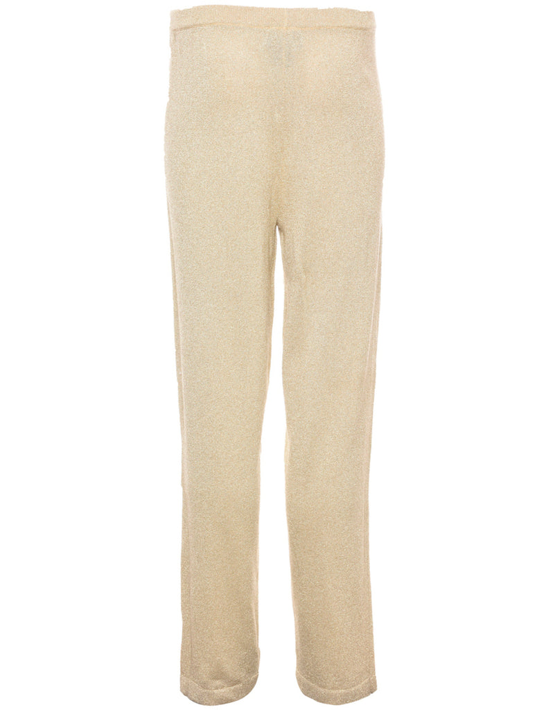 Lurex Thread Pattern Trousers - W26 L32